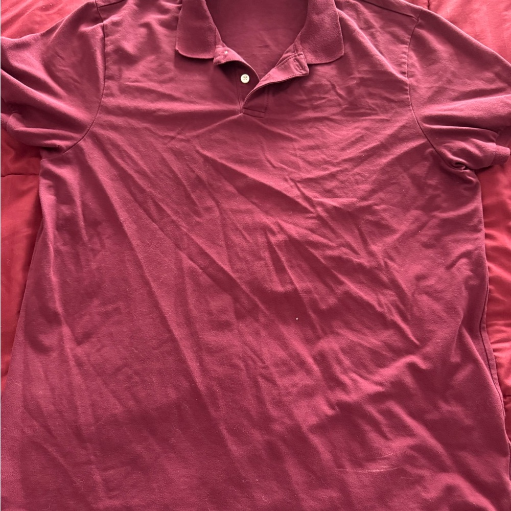 Old Navy Men's Polo Shirt - Burgundy